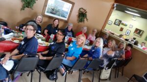 Mom Cops enjoying lunch