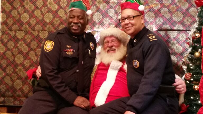 Cops with Santa Claus