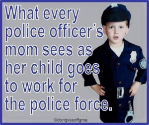 Child dressed as cop